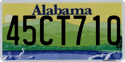 AL license plate 45CT710