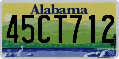 AL license plate 45CT712