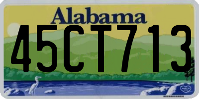 AL license plate 45CT713
