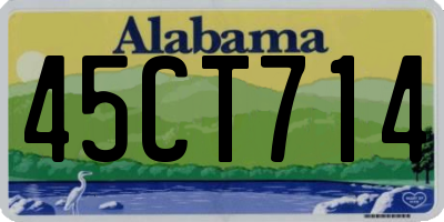 AL license plate 45CT714