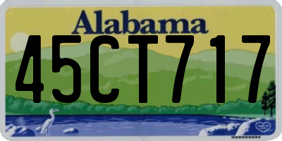 AL license plate 45CT717