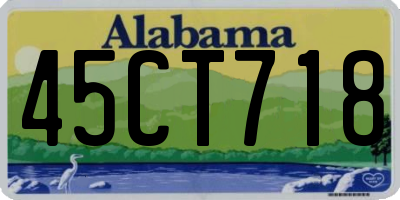 AL license plate 45CT718