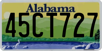 AL license plate 45CT727