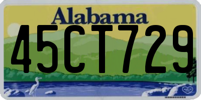 AL license plate 45CT729