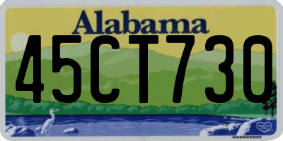 AL license plate 45CT730