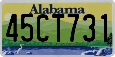 AL license plate 45CT731