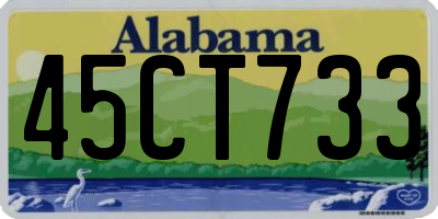 AL license plate 45CT733