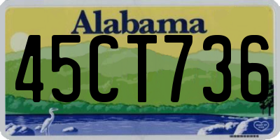 AL license plate 45CT736