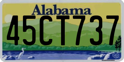 AL license plate 45CT737