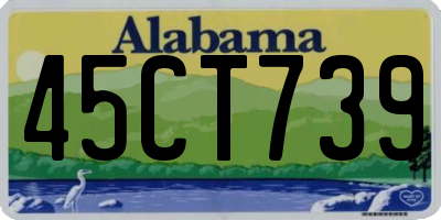 AL license plate 45CT739