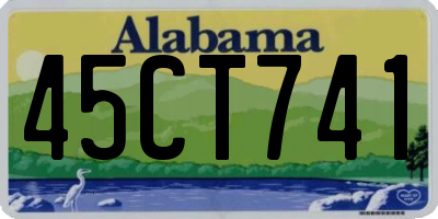 AL license plate 45CT741