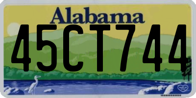 AL license plate 45CT744