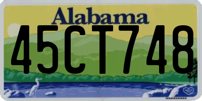 AL license plate 45CT748