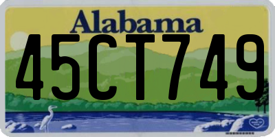 AL license plate 45CT749