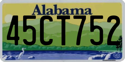 AL license plate 45CT752