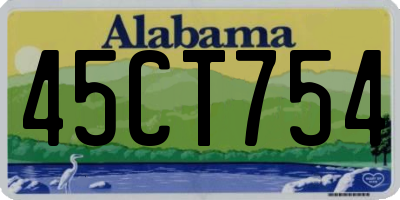 AL license plate 45CT754