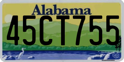 AL license plate 45CT755