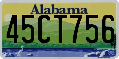 AL license plate 45CT756