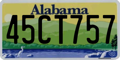 AL license plate 45CT757