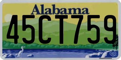 AL license plate 45CT759