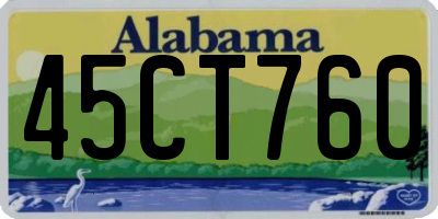 AL license plate 45CT760