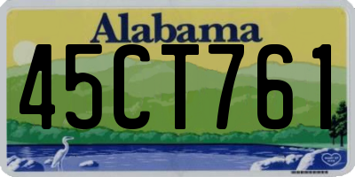 AL license plate 45CT761