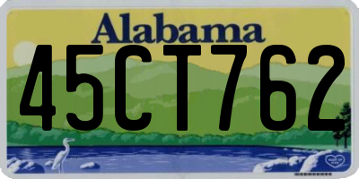 AL license plate 45CT762