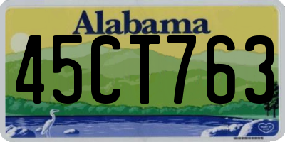 AL license plate 45CT763
