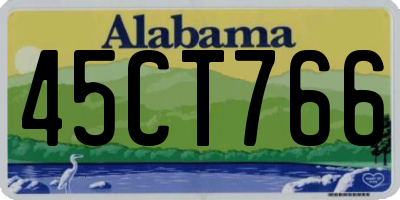 AL license plate 45CT766