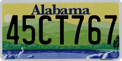 AL license plate 45CT767