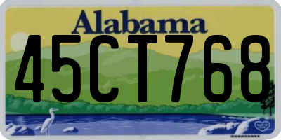 AL license plate 45CT768