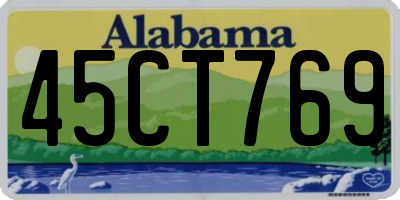 AL license plate 45CT769