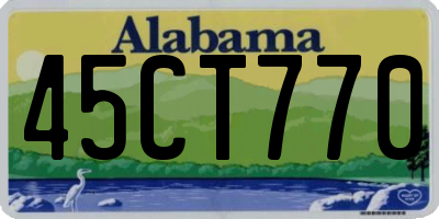 AL license plate 45CT770