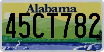 AL license plate 45CT782