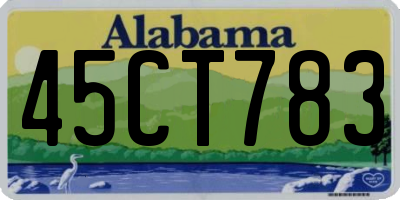 AL license plate 45CT783