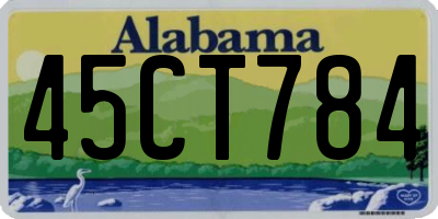 AL license plate 45CT784