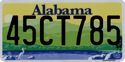AL license plate 45CT785
