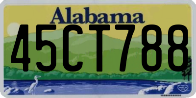 AL license plate 45CT788