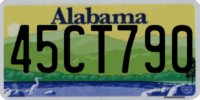 AL license plate 45CT790