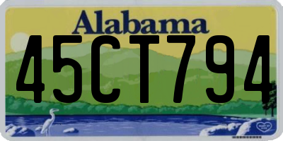 AL license plate 45CT794
