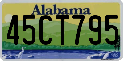 AL license plate 45CT795