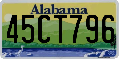 AL license plate 45CT796