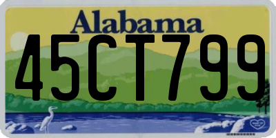 AL license plate 45CT799