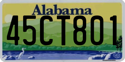 AL license plate 45CT801