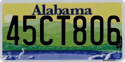 AL license plate 45CT806
