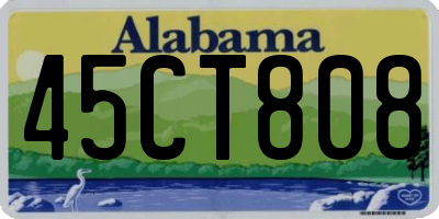 AL license plate 45CT808