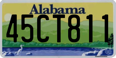 AL license plate 45CT811