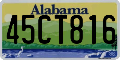 AL license plate 45CT816