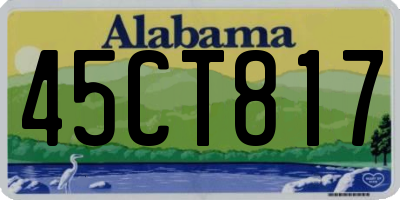 AL license plate 45CT817