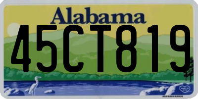 AL license plate 45CT819